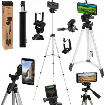 STATYW TRIPOD UCHWYT NA APARAT KAMER WYS. 150 CM