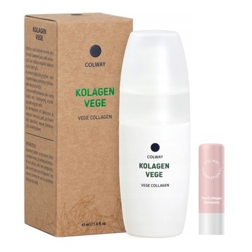 Kolagen VEGE Kompleks Białek Roślinnych Serum Anti Age GRATIS Pomadka