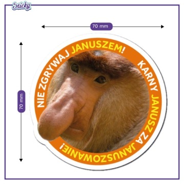 Наклейки уголовные JANUSZ стойкие наклейки набор из 50 шт.