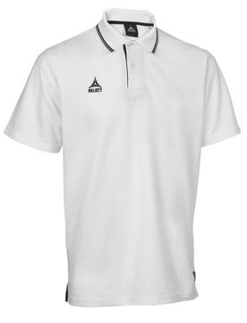 Koszulka polo SELECT Oxford biała - M