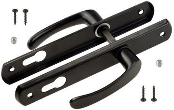 УЗКАЯ РУЧКА ДЛЯ КАЛИТКИ 72мм, ЧЕРНАЯ, СО ВСТАВКОЙ PL