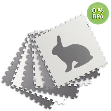 КОВРИК ИЗ ПЕНЫ ЭВА ЖИВОТНЫЕ БОЛЬШОЙ ПАЗЛ 180x120 см ДЛЯ ДЕТЕЙ RICOKIDS