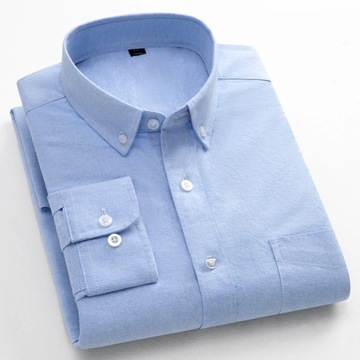 Oxford Shirts for Men 100% Cotton Solid Color Man