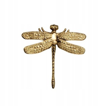 UCHWYT MEBLOWA WAŻKA GAŁKA DRAGONFLY MOSIĄDZ 79 mm
