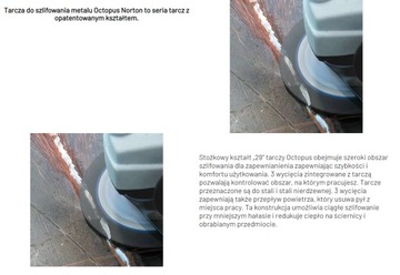 Диск шлифовальный NORTON OCTOPUS 125 x 4,0 A60