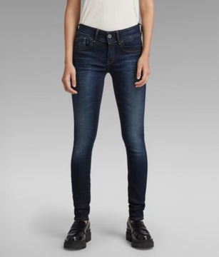 G-STAR RAW LYNN MID SKINNY JEANSY BLUE 30/30 AAA