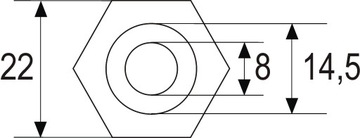 Латунная крышка датчика. Капилляр 1/2