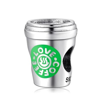 CHARMS ZAWIESZKA KAWA KAWKA LOVE COFFEE KUBEK TERMICZNY KAWA NA WYNOS