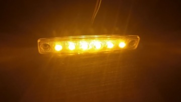 Боковой габаритный фонарь с 6 светодиодами THIN LED, желтый