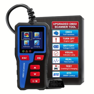 Считыватель кодов OBD2, проверка сканера кодов автомобиля OBDII EOBD