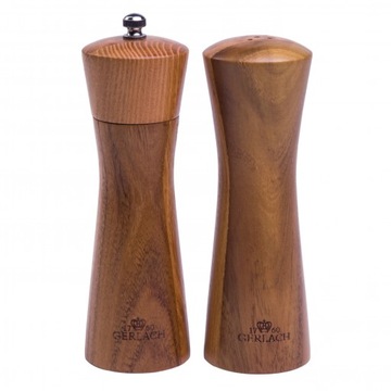 SOLNICZKA i młynek do pieprzu drewniane GERLACH M1