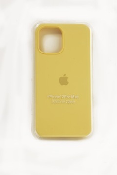 Etui Apple Silicone Case iPhone 12 Pro Max Zółty