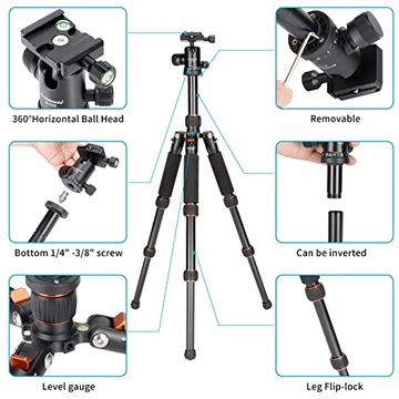 Koolehaoda Mini Настольный штатив из алюминиевого сплава