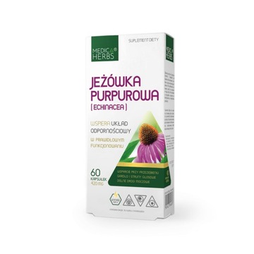 MEDICA ECHINACEA PURPUREA 2100mg JEŻÓWKA PURPUROWA GRYPA ODPORNOŚĆ NERKI