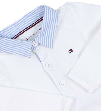 Белое боди с воротником Tommy Hilfiger 92