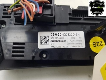 AUDI A7 S7 4G 2011 ŘÍZENÍ I SOUČÁSTKY ELEKTRICKÉ