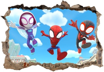 3D наклейки для детей Спайди и Супер Приятели 130х90
