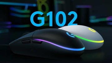 Logitech G102 Biała - Mysz przewodowa, gamingowa optyczna 8000DPI LIGHTSYNC