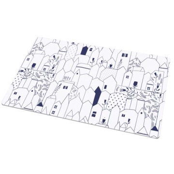 Dekoracja mata ochronna blatu 90x45 Rysunek miasto