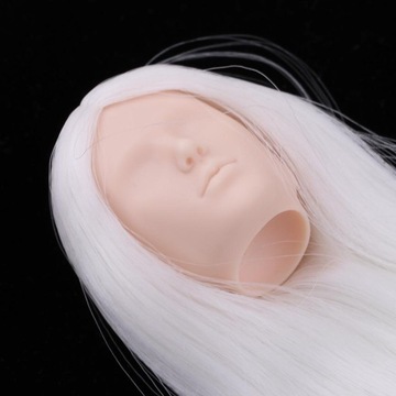 1/6 Boy BJD White Hair Head Sculpt na przegub kulowy