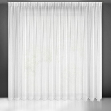 ГОТОВАЯ ШТОРА ЛАЙЛА НА ЛЕНТЕ 400Х270 СМ БЕЛАЯ