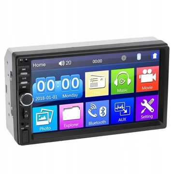 АВТОМОБИЛЬНАЯ РАДИО PL 2DIN BLUETOOTH КАМЕРА в рамке