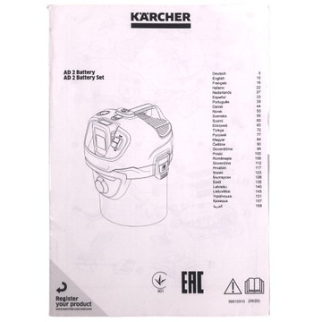 KARCHER AD2 BATTERY instrukcja obsługi PL polska oryginał
