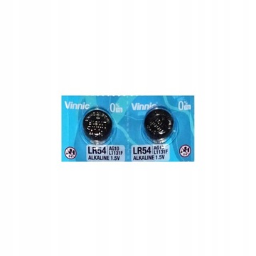 2 x bateria L1131F Vinnic AG10 L1131 LR54 G10