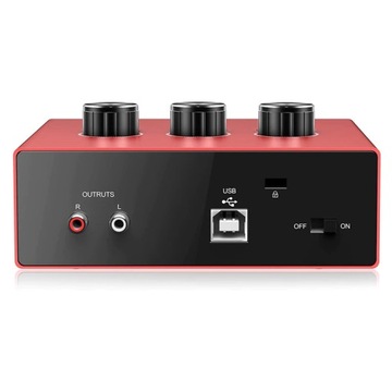 USB-аудиоинтерфейс Музыкальная карта Микрофон Гитара