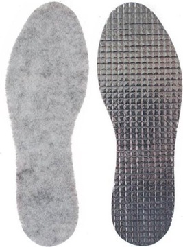 Тепловые зимние стельки для резиновых сапог с утеплением из алюминия 39