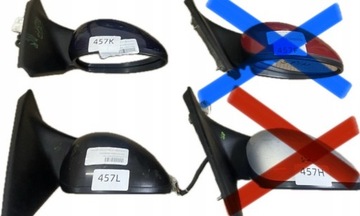 LUSTERKO PRAWE Elektryczne 5pin Alfa Romeo 147 00-10r Różne Kolor 735294282