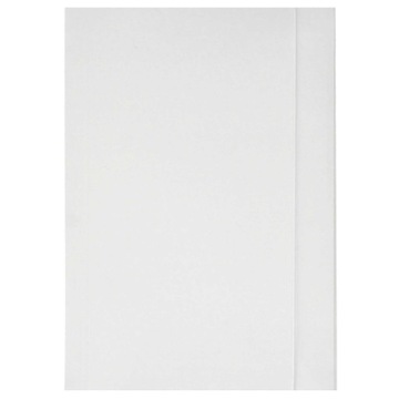 TECZKA A4 Z GUMKĄ PAPIEROWA BIAŁA