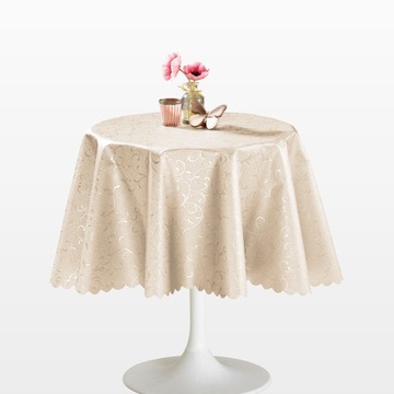 OBRUS Z CERATY BEŻ BEŻOWA CERATA PROSTOKĄT 140x450