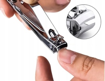 OBCINACZKI DO PAZNOKCI STALOWE OBCINACZ 8CM SREBRNE CĄŻKI NOŻYCZKI MANICURE