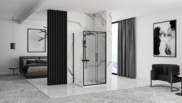 Душевая кабина складная Rapid FOLD 90x90 черный