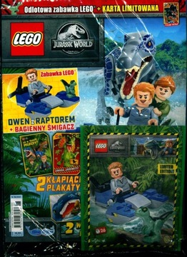 LEGO JURASSIC WORLD 6 / 2023 +OWEN Z RAPTOREM +ŚCIGACZ