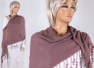 A-5879 DAMSKA CHUSTA W DELIKATNY WRZOSOWY FIOLET