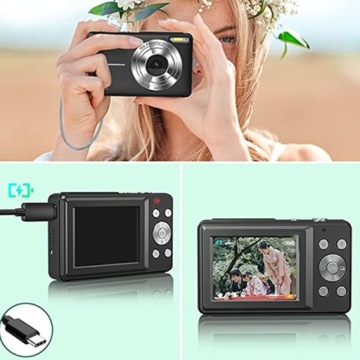 ЦИФРОВАЯ КАМЕРА ДЛЯ ДЕТЕЙ HD 1080P 44 МП 16X ОПТИЧЕСКИЙ ЗУМ