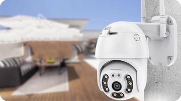 WIFI IP УМНАЯ ПОВОРОТНАЯ КАМЕРА FULL HD 2 МП МОНИТОРИНГ 1080p ЗУМ 4-кратное обнаружение