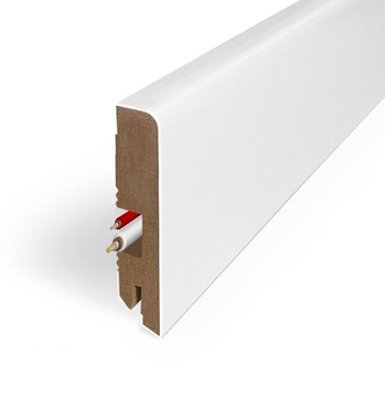 Listwa przypodłogowa MDF 16x80 dł. 100cm biały W