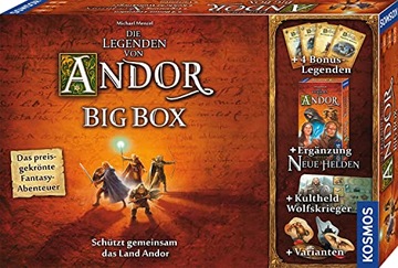 Gra planszowa Kosmos Die Legenden von Andor - Big Box: Spiel Uszk. kartonik