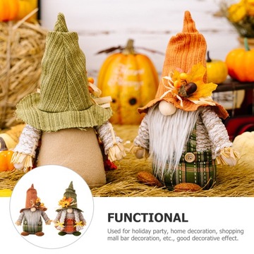 Осенние гномики, нежные плюшевые куклы без лиц.