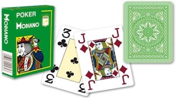 KARTY DO GRY 100% PLASTIKOWE POKER MODIANO JUMBO