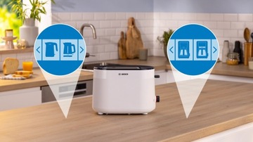 Bosch MyMoment TAT2M121 Тостер 950 Вт 2 тоста Таймер Термостат Разморозка