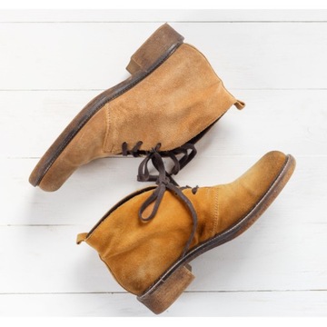 Набор для чистки обуви, пропитка, защита обуви, коньячная краска 4в1