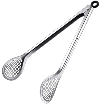 ЩИПЦЫ ДЛЯ КУХОННОГО ГРИЛЯ СО СТАЛЬНОЙ НАСАДКОЙ, 34 СМ