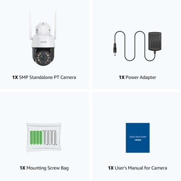 ANNKE WZ500 5MP Wi-Fi PTZ-камера безопасности