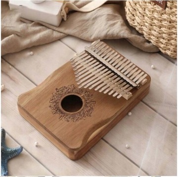 17 KLAWISZY KALIMBA AFRICAN THUMB PIANO MUSICAL