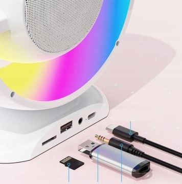 БЕСПРОВОДНОЙ НАБОР КАРАОКЕ ДЛЯ ДЕТЕЙ BLUETOOTH ДИНАМИК + 2 МИКРОФОНА