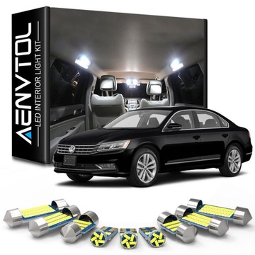 zestaw OŚWIETLENIA wnętrza LED VW PASSAT B5 8000K